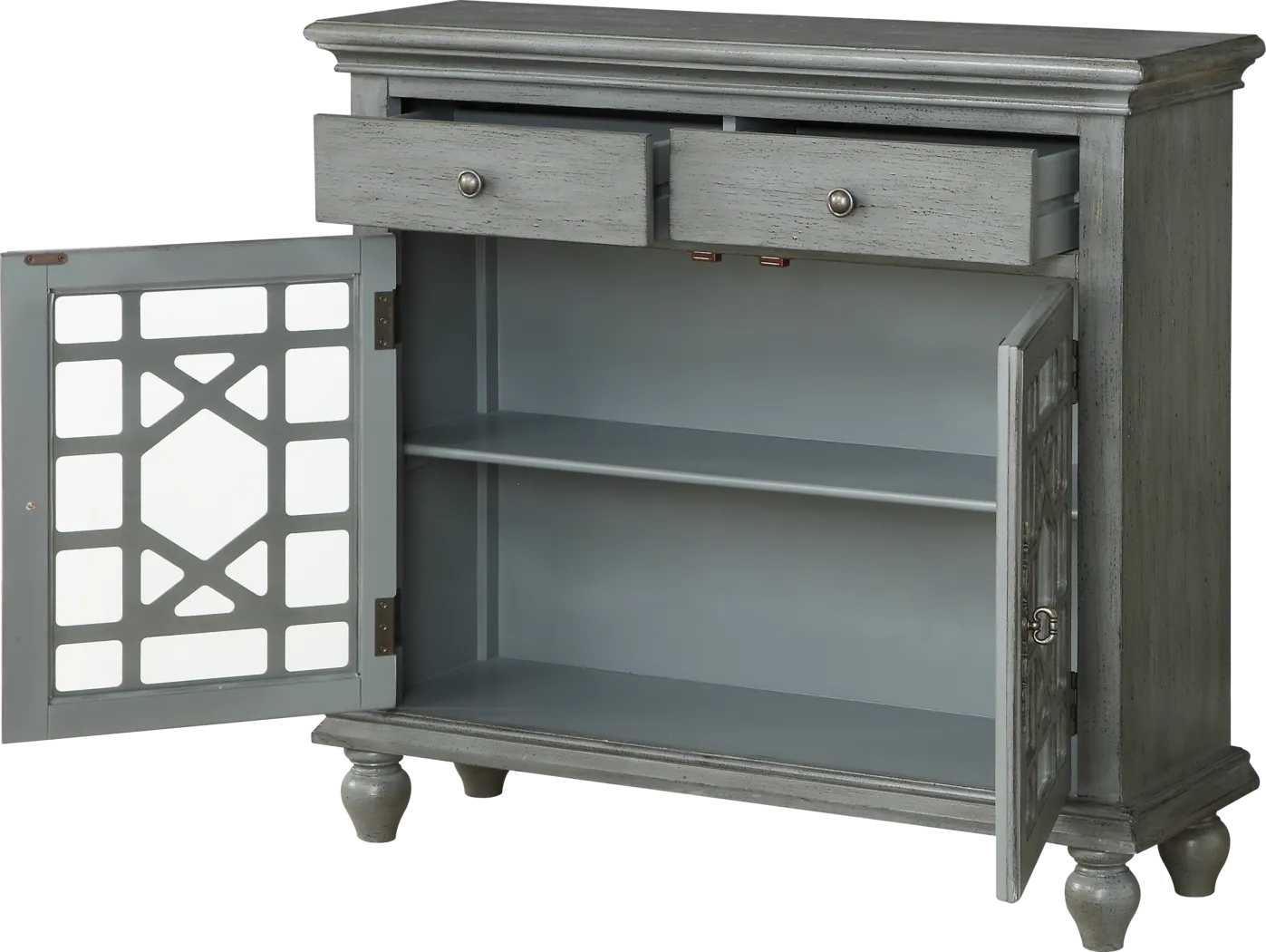 Glenna Gray Accent Cabinet - Thumbnail - Image 3