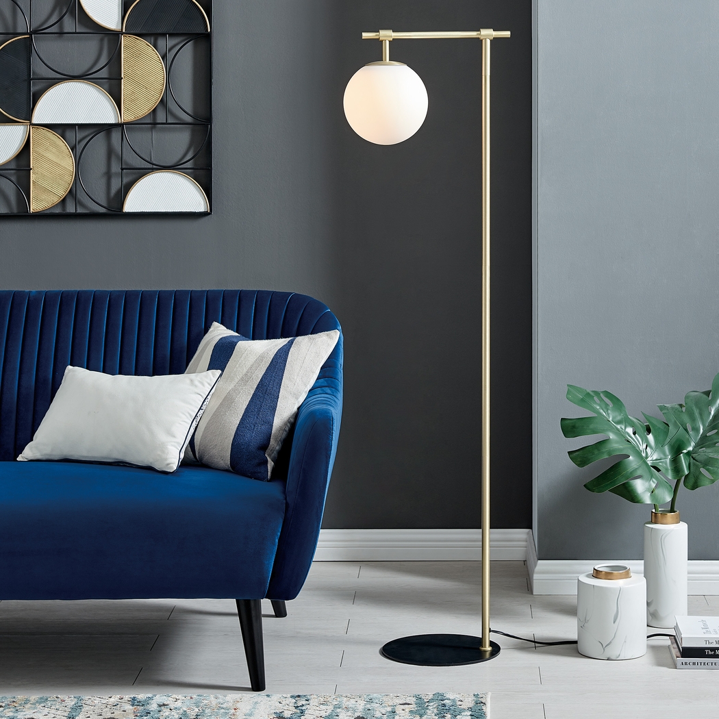 Glenridge View Gold Floor Lamp - Thumbnail - Image 2