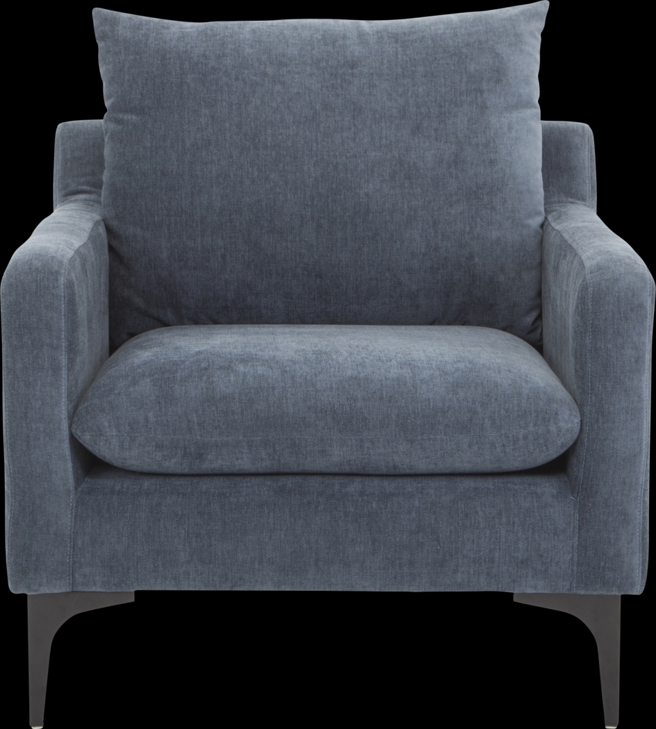 Glenroy Blue Accent Chair - Thumbnail - Image 2