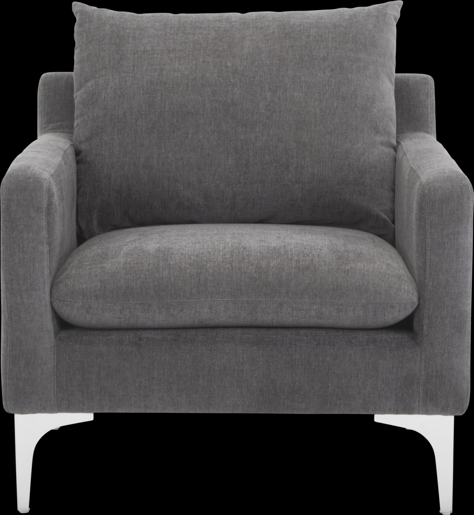 Glenroy Gray Accent Chair - Thumbnail - Image 2