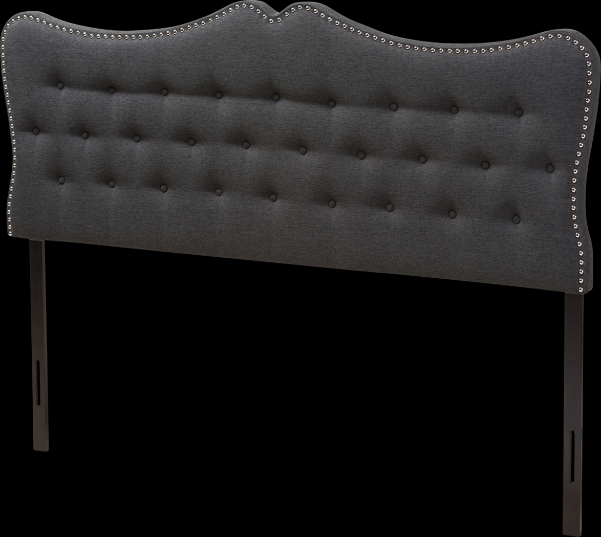 Glenvale Charcoal Queen Upholstered Headboard - Thumbnail - Image 3