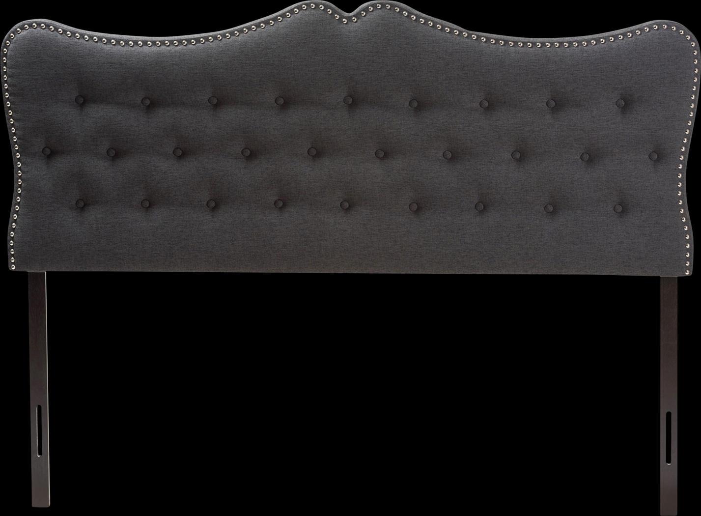 Glenvale Charcoal Queen Upholstered Headboard - Thumbnail - Image 1