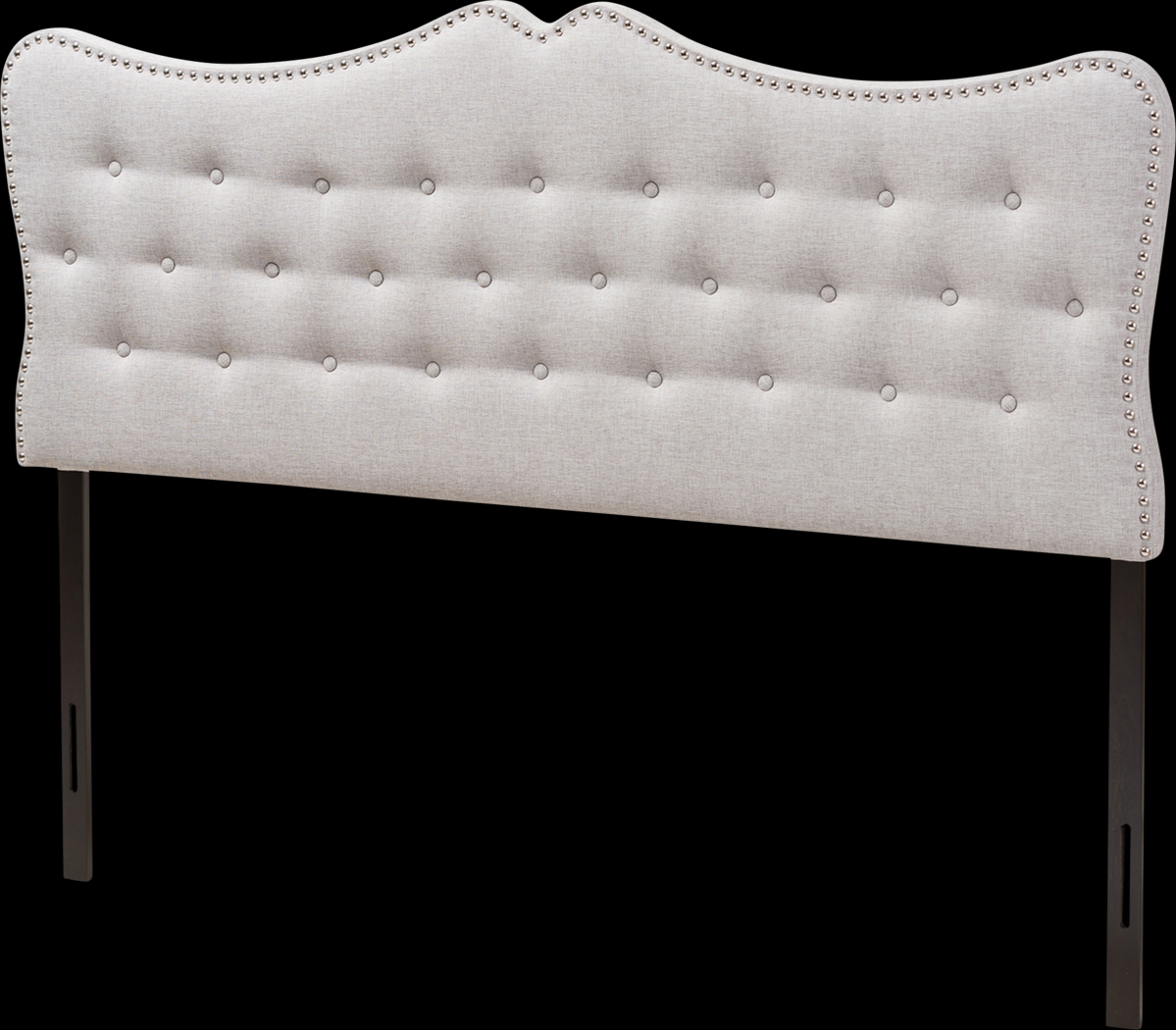 Glenvale Gray Queen Upholstered Headboard - Thumbnail - Image 3