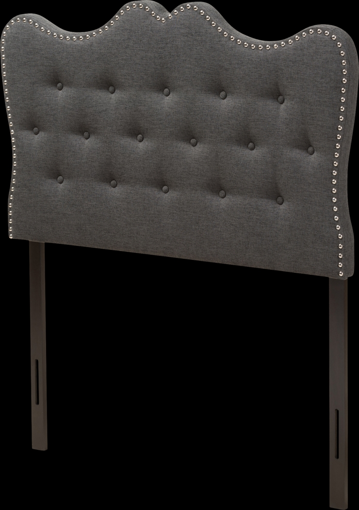 Glenvale Gray Twin Upholstered Headboard - Thumbnail - Image 3