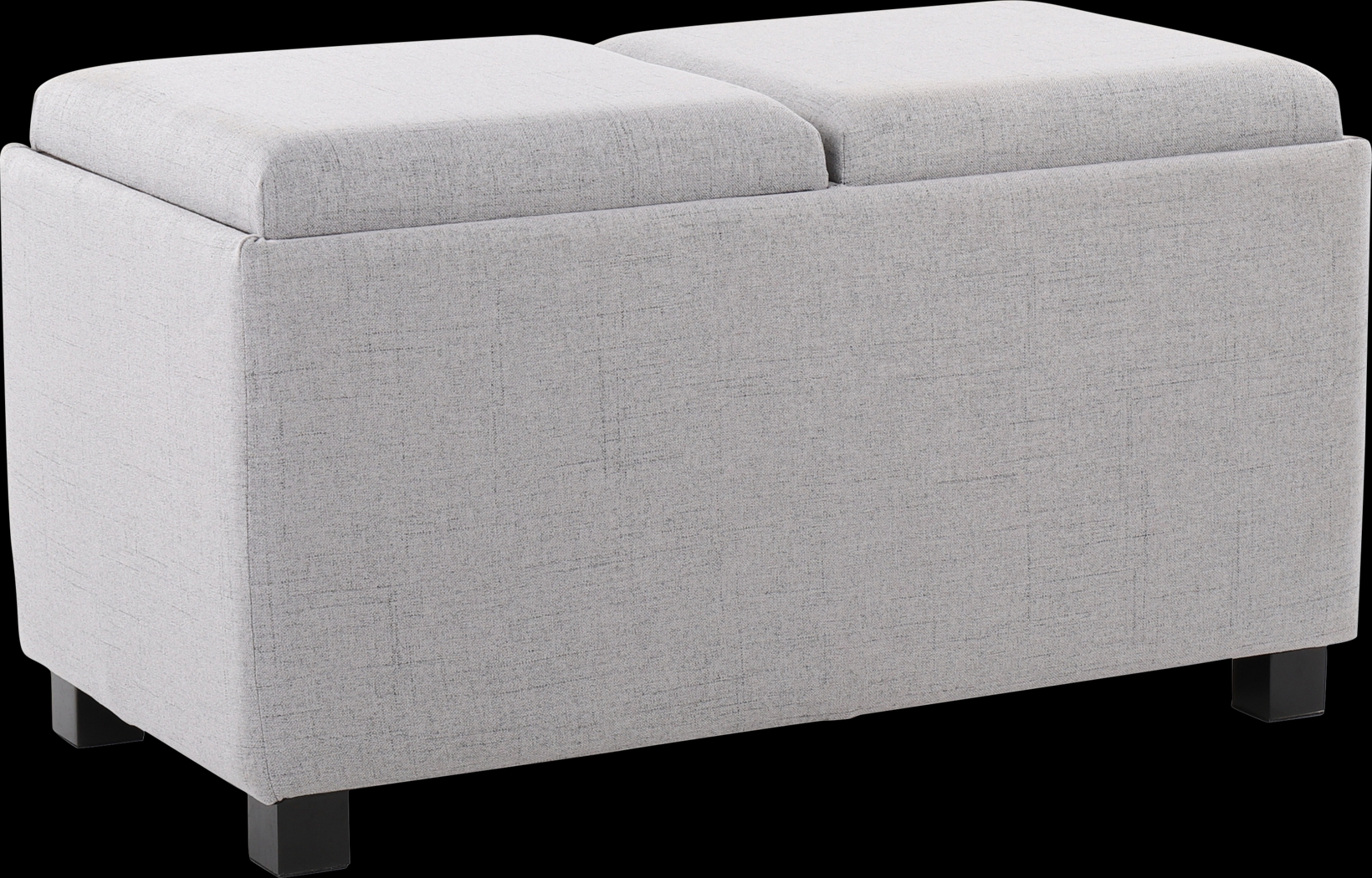 Glenward Gray Nesting Ottoman, Set of 3 - Thumbnail - Image 1