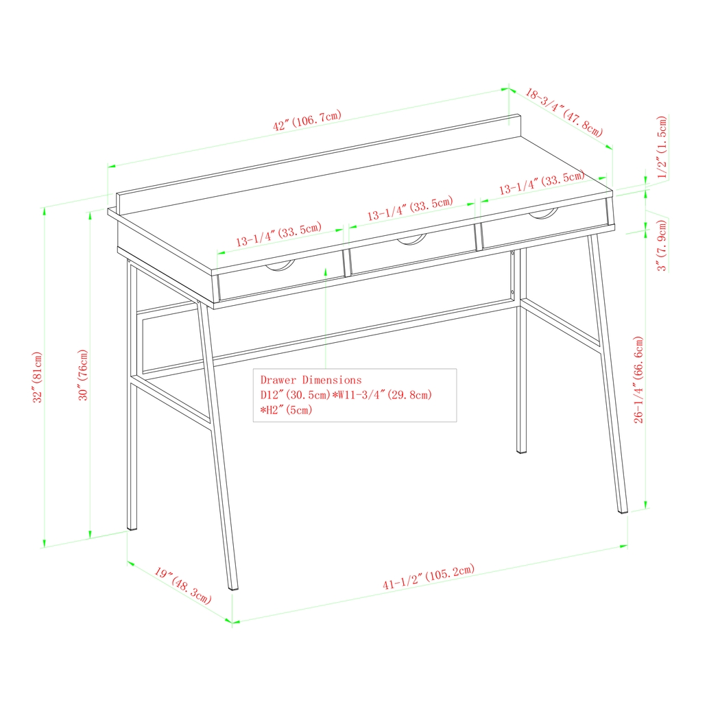 Glesman Gray Desk - Thumbnail - Image 6
