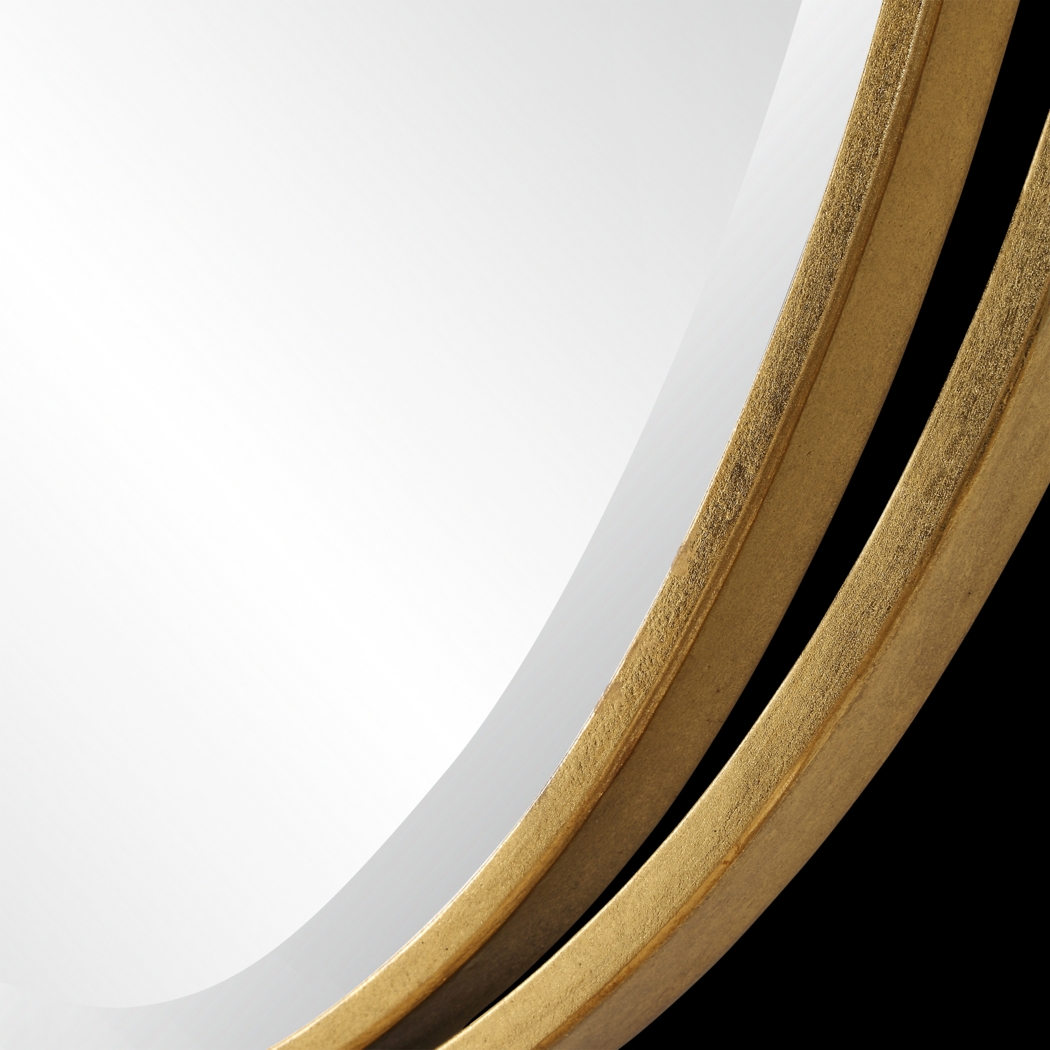 Gliakt Gold Oval Wall Mirror - Thumbnail - Image 7
