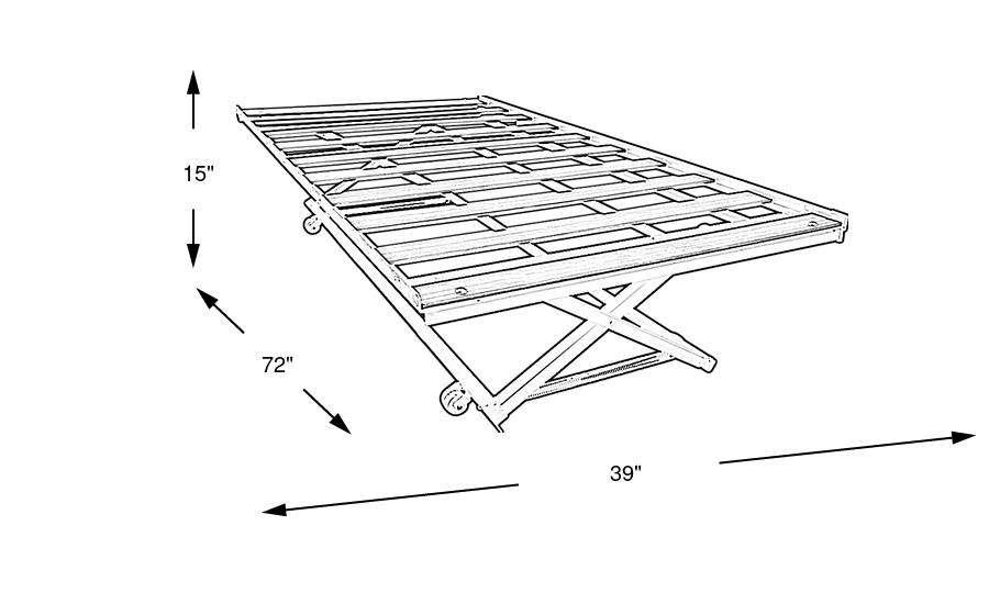 Dimension Image. Please refer to the Dimension Tab on this page for dimension details.