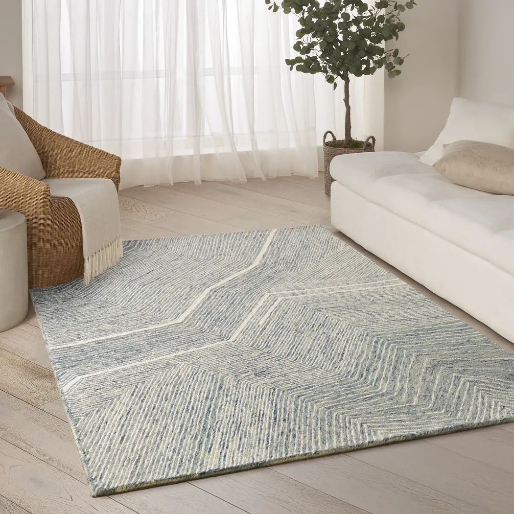 Glided Dunes Beige 7'9 x 9'9 Rug - Thumbnail - Image 2