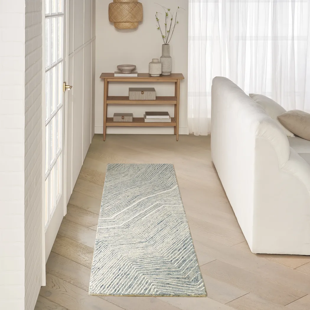 Glided Dunes Brown 2'3 x 7'6 Runner Rug - Thumbnail - Image 2