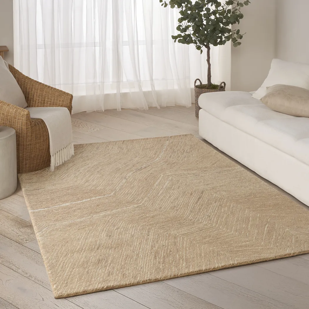 Glided Dunes Brown 5'3 x 7'3 Rug - Thumbnail - Image 2