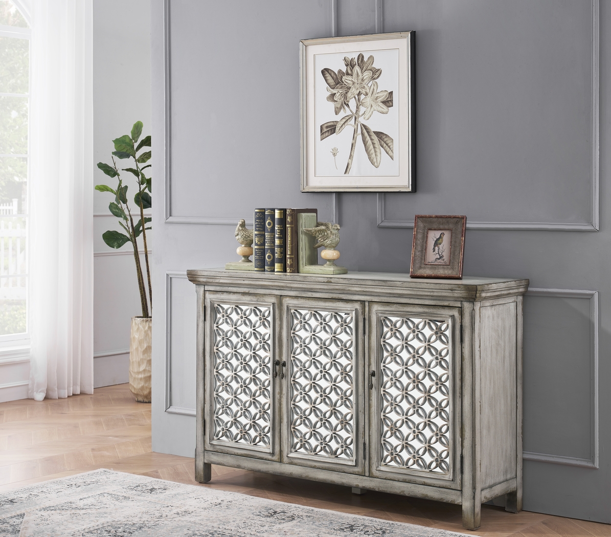 Glidewill Gray 3 Door Credenza - Thumbnail - Image 2