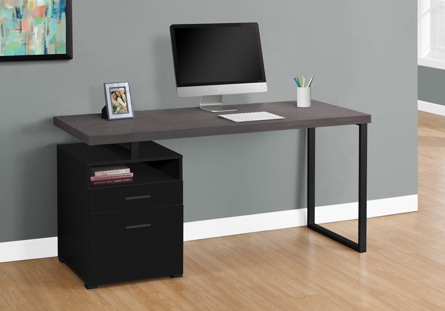 Glisan Black Desk - Thumbnail - Image 2