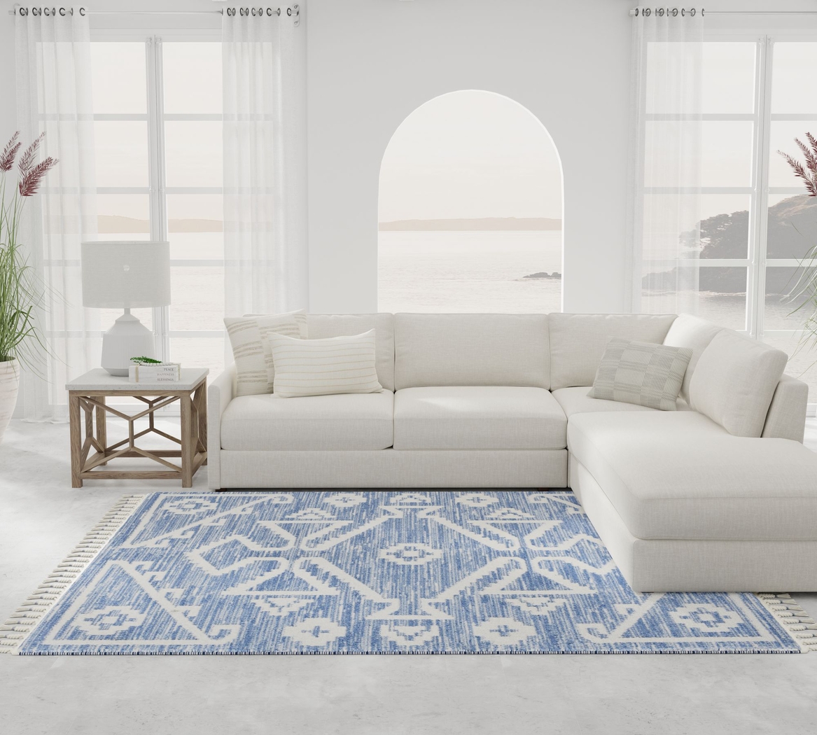 Gliscin Blue 8'3 x 10' Rug - Thumbnail - Image 2