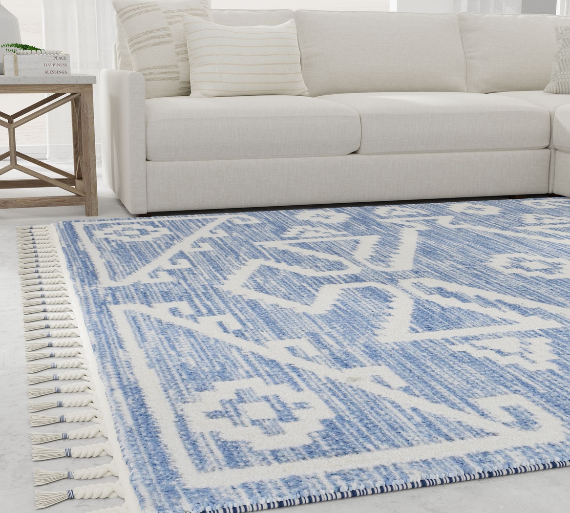 Gliscin Blue 8'3 x 10' Rug - Thumbnail - Image 5