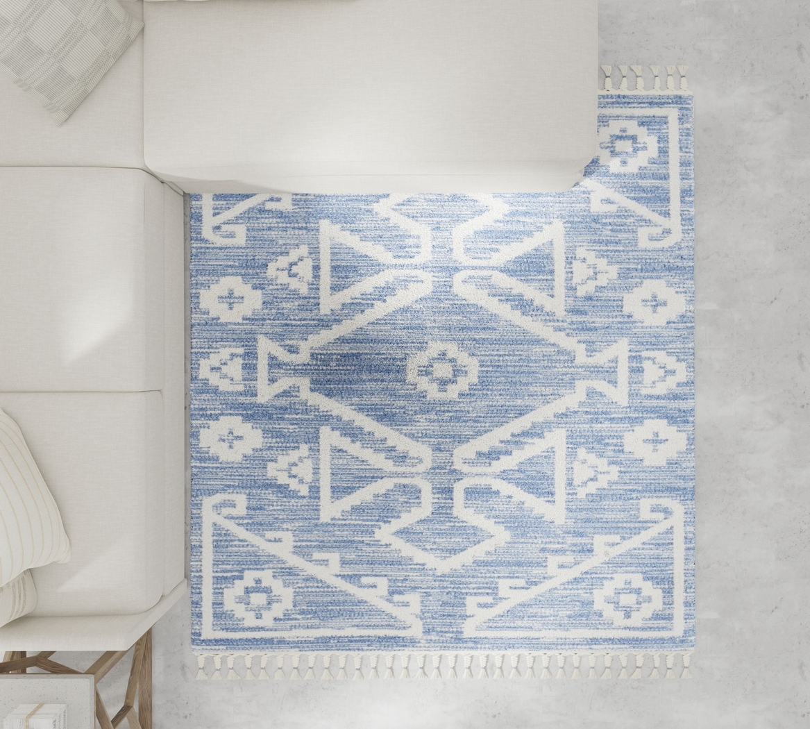 Gliscin Blue 8'3 x 10' Rug - Thumbnail - Image 6