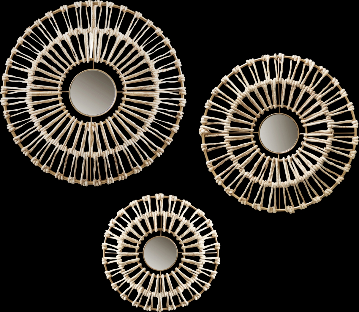 Globelane Natural Wall Decor, Set of 3 - Thumbnail - Image 1