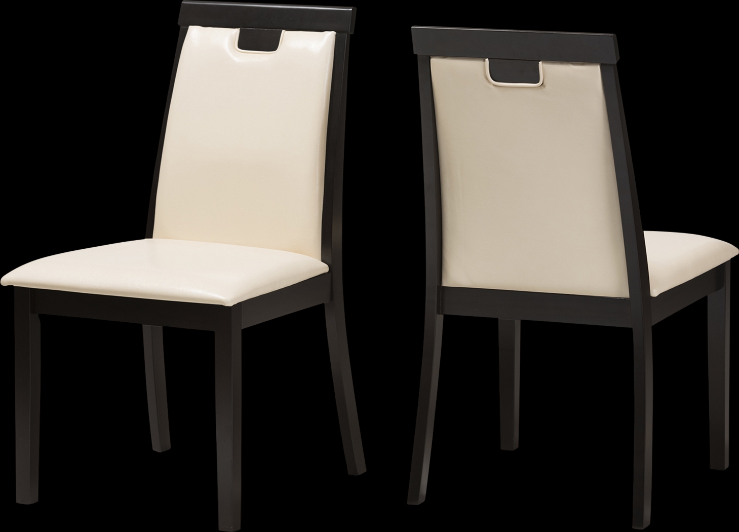 Globeshade Beige Dining Chair, Set of 2 - Thumbnail - Image 1