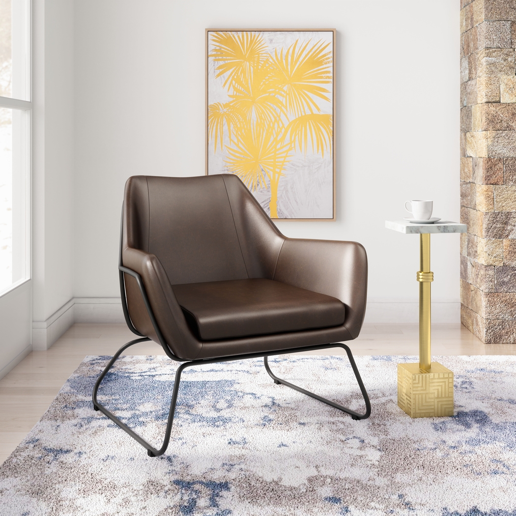 Gloralee Brown Accent Chair - Thumbnail - Image 2