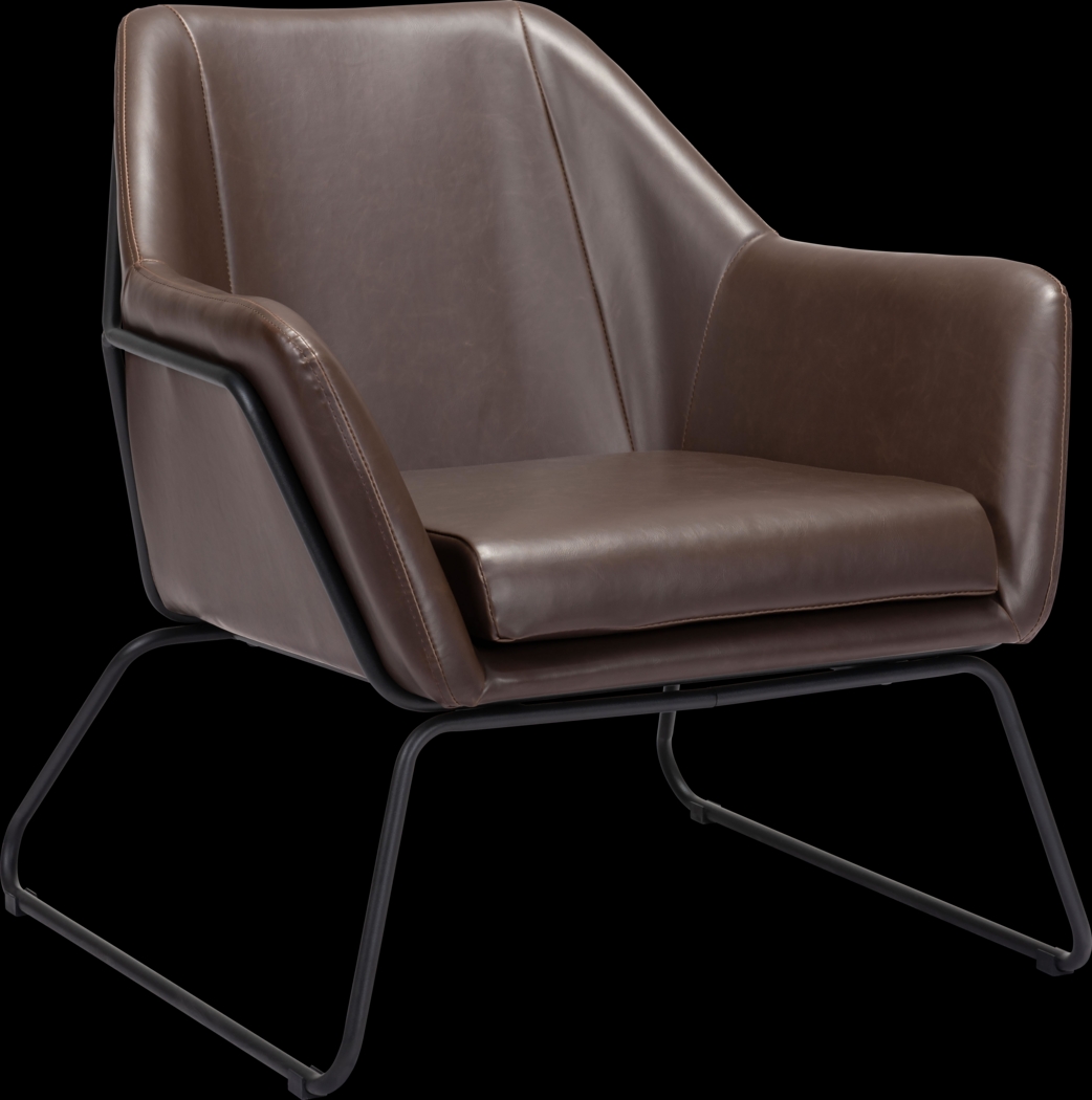 Gloralee Brown Accent Chair - Thumbnail - Image 1