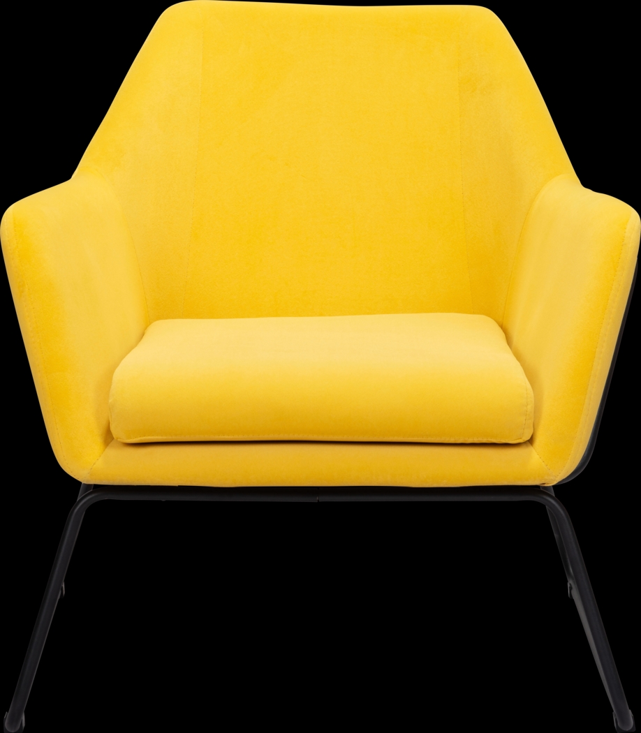 Gloralee Yellow Accent Chair - Thumbnail - Image 4