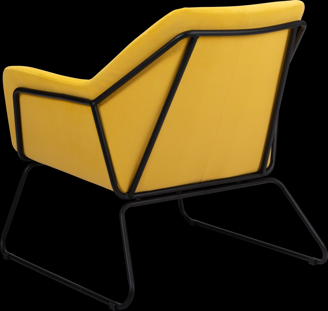Gloralee Yellow Accent Chair - Thumbnail - Image 6