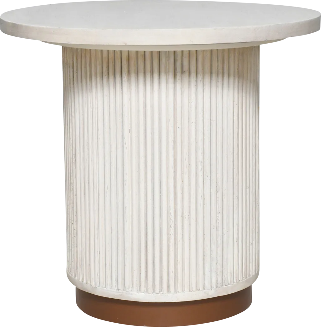 Glorio White End Table - Thumbnail - Image 4