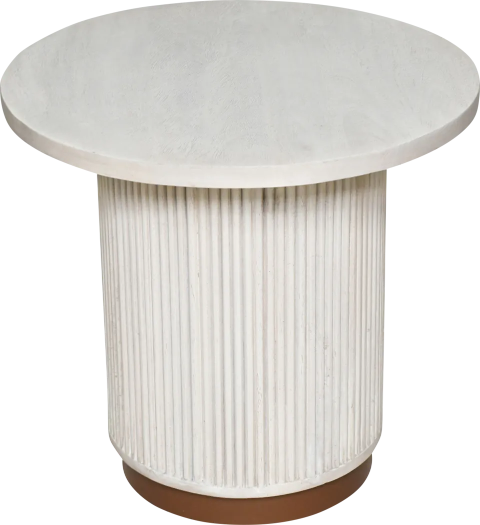 Glorio White End Table - Thumbnail - Image 5