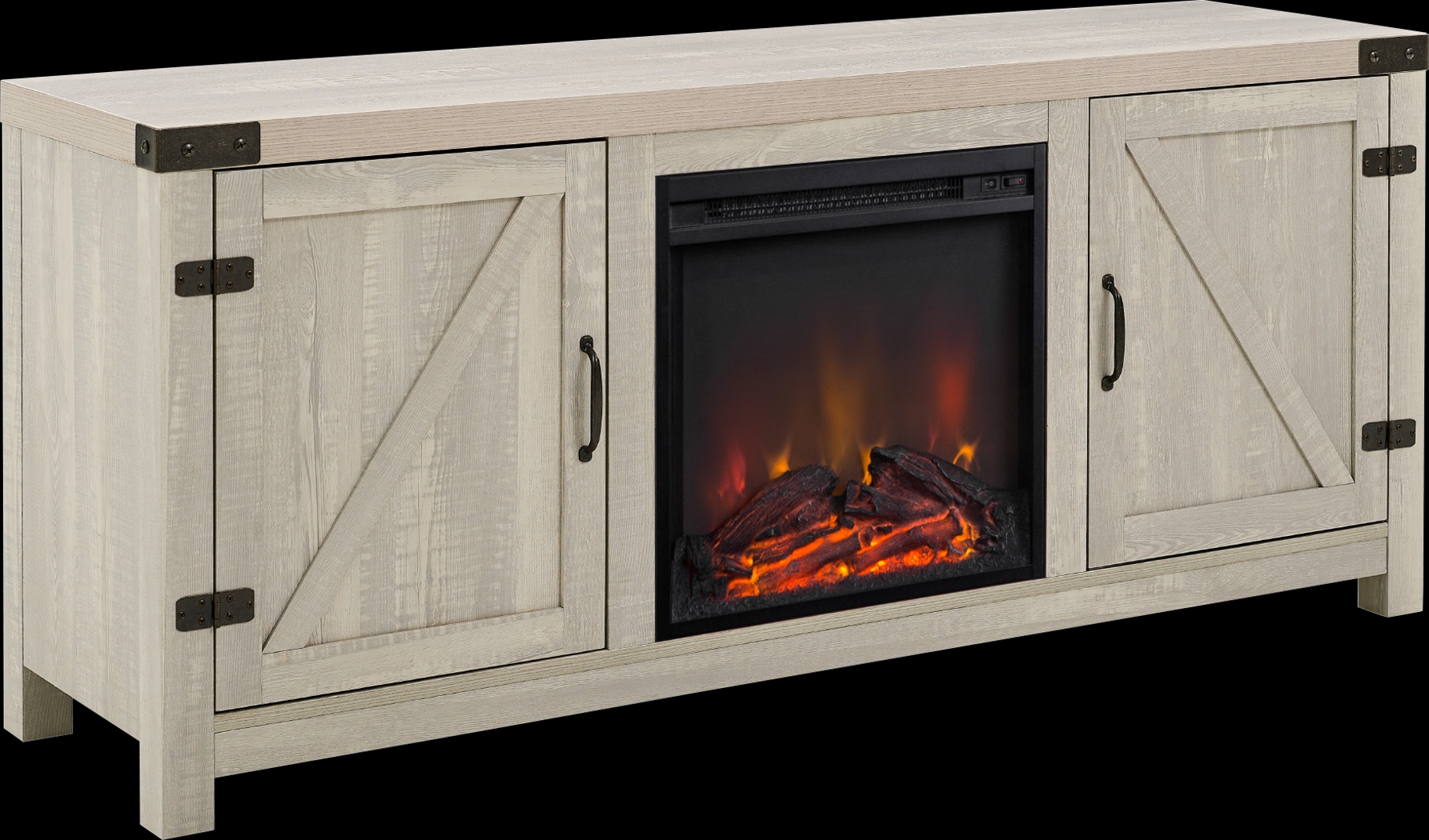 Gloxina Stone 58 in. Console, With Electric Fireplace - Thumbnail - Image 1