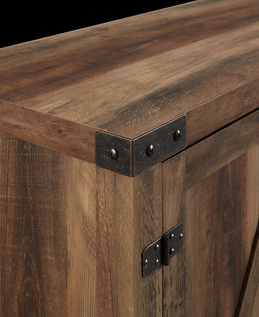 Gloxina Oak 58 in. Console, With Electric Fireplace - Thumbnail - Image 3