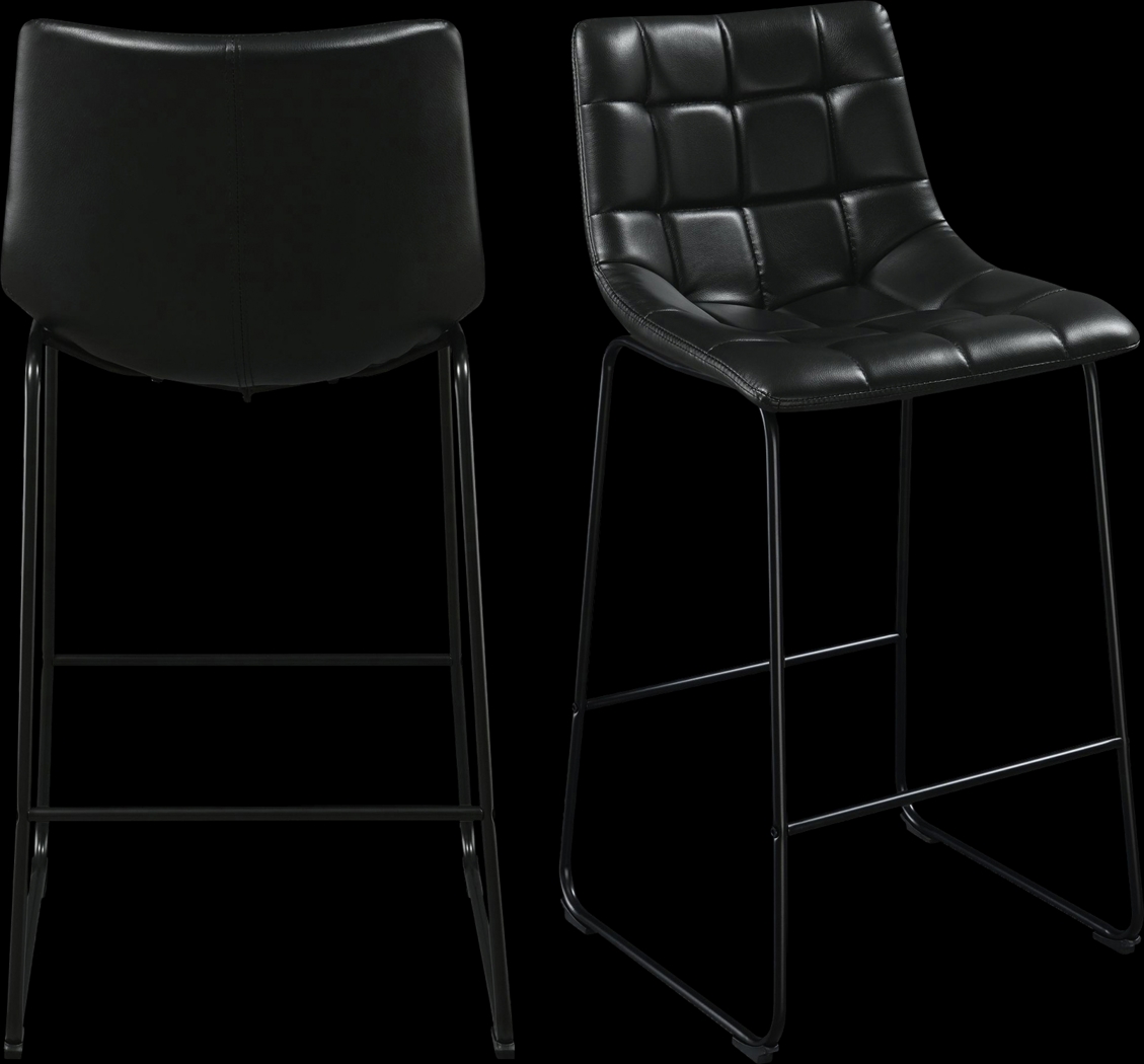 Gnome Black Barstool, Set of 2 - Thumbnail - Image 1
