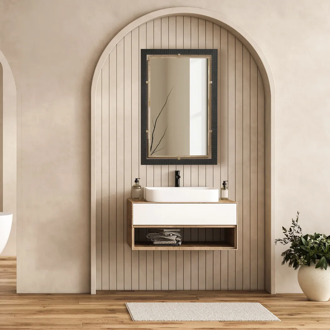 Goald Walnut Mirror - Image 2