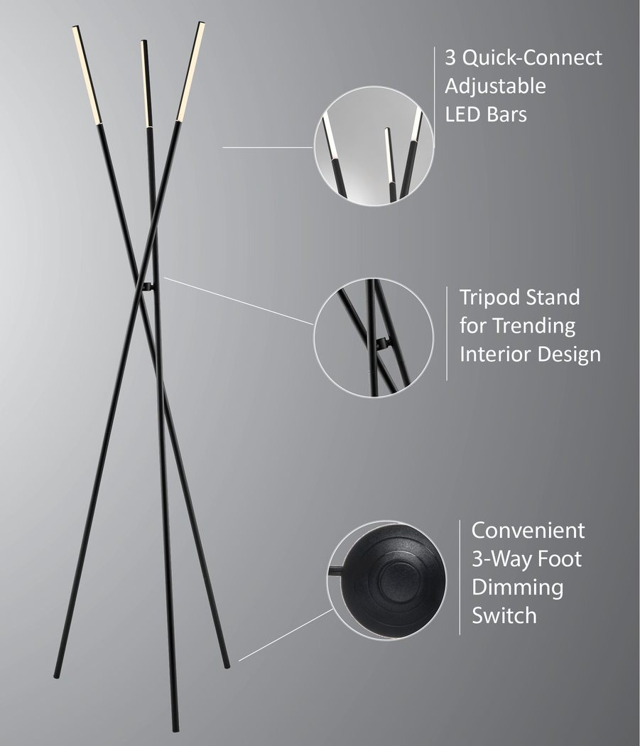 Goddard Place Black Floor Lamp - Thumbnail - Image 5
