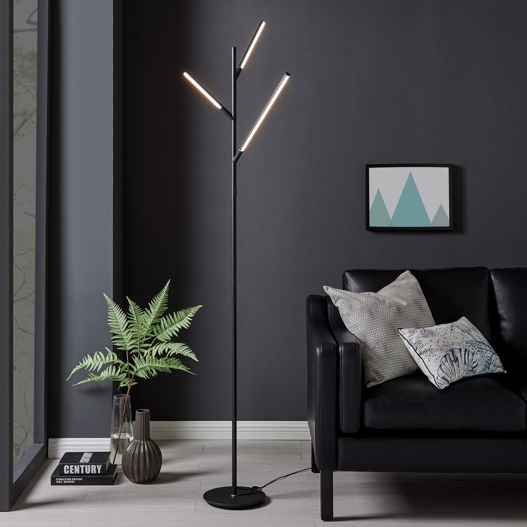 Godford Court Black Floor Lamp - Thumbnail - Image 3