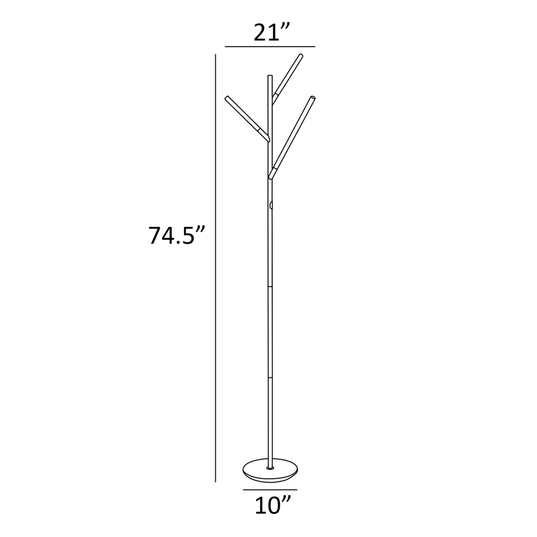 Godford Court Black Floor Lamp - Thumbnail - Image 4