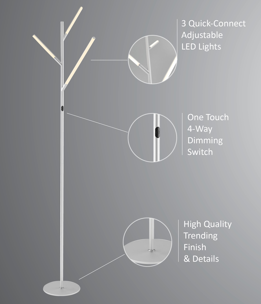 Godford Court Silver Floor Lamp - Thumbnail - Image 6