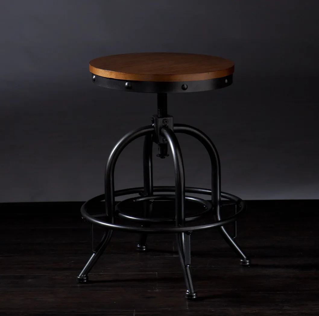 Godurn Black Adjustable Barstool - Thumbnail - Image 3