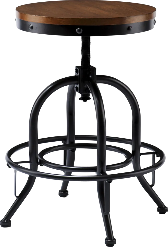 Godurn Black Adjustable Barstool - Thumbnail - Image 1