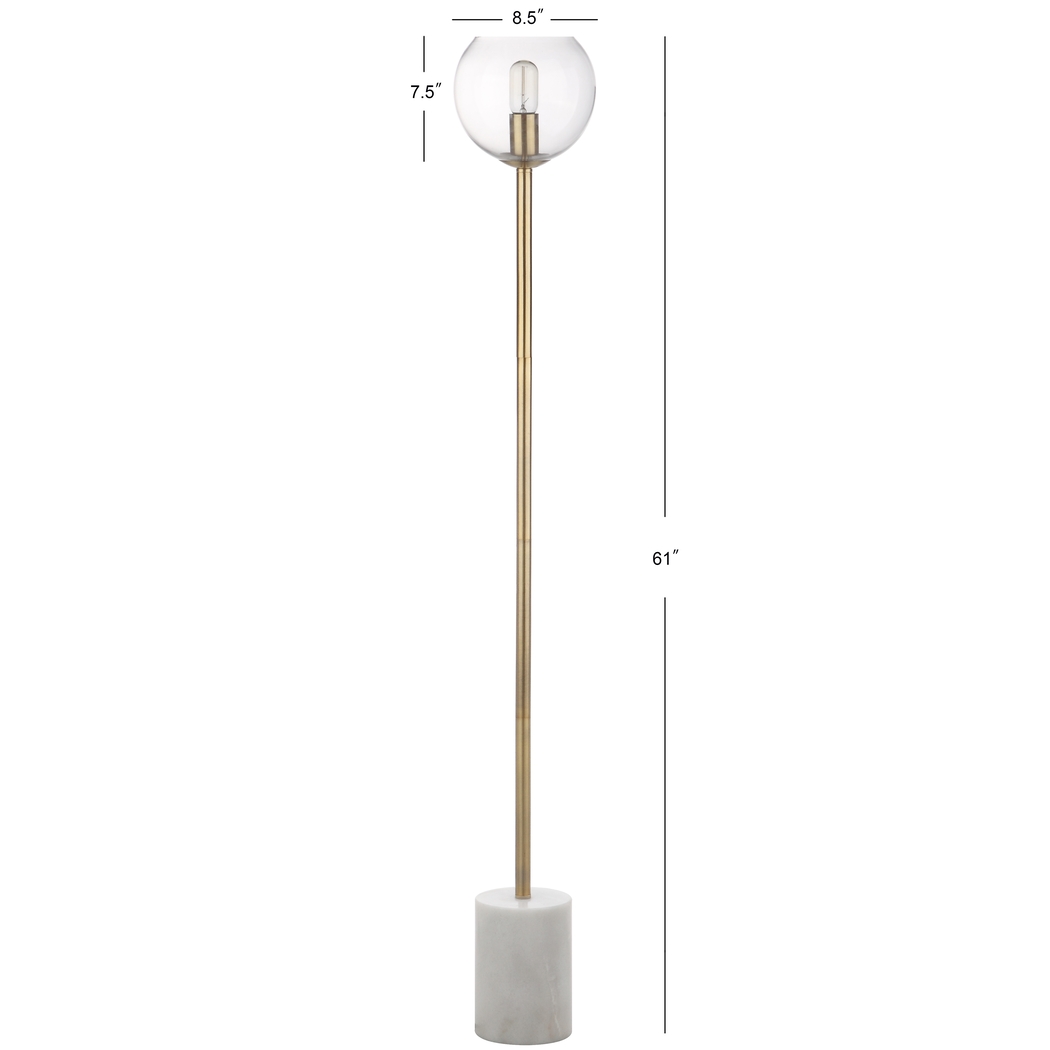 Goethe Alley Gold Floor Lamp - Thumbnail - Image 2