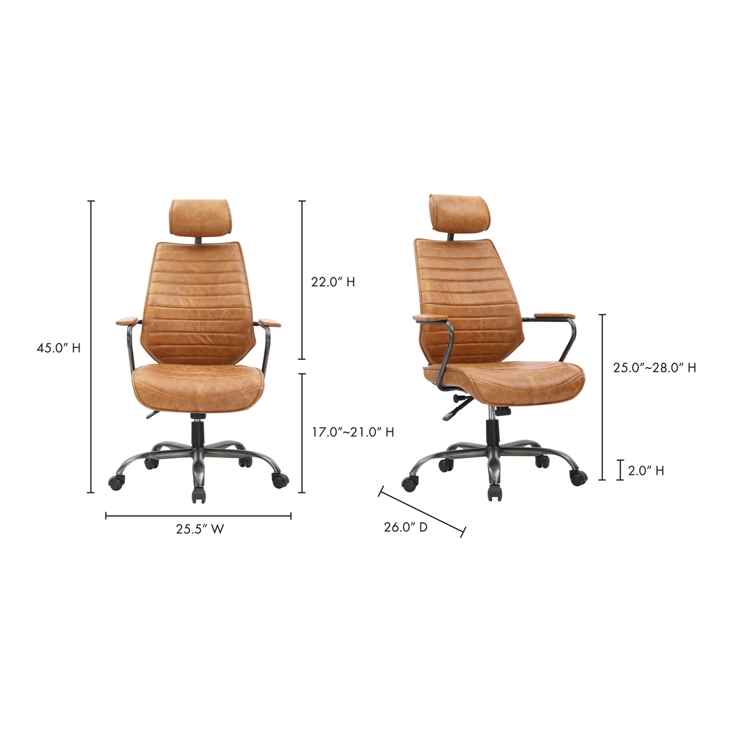 Goetze Orange Office Chair - Thumbnail - Image 7