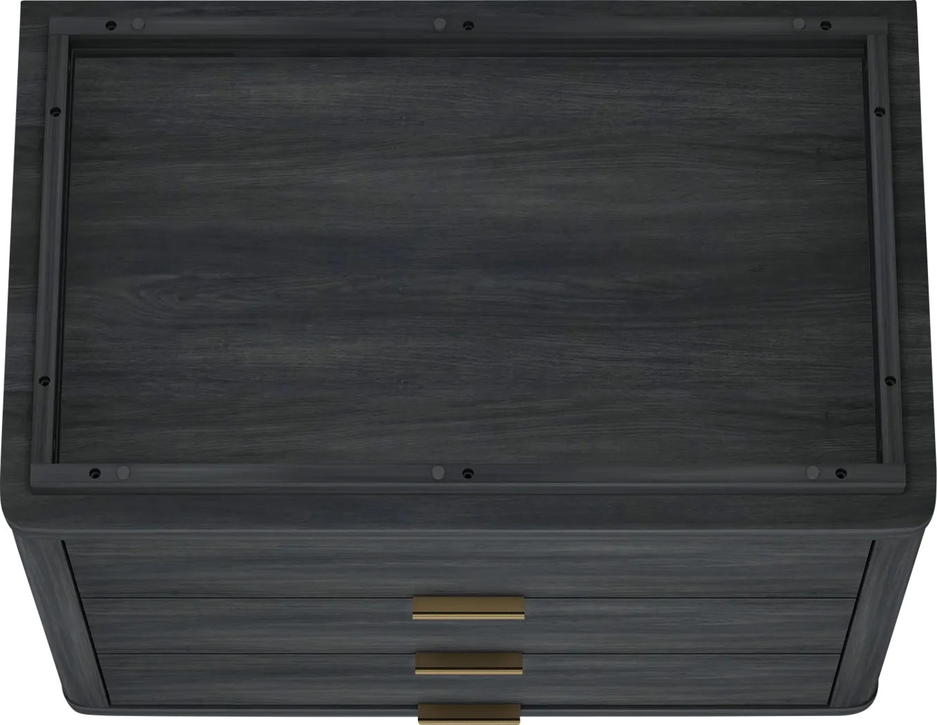 Golddale II Charcoal Gray Nightstand - Thumbnail - Image 4