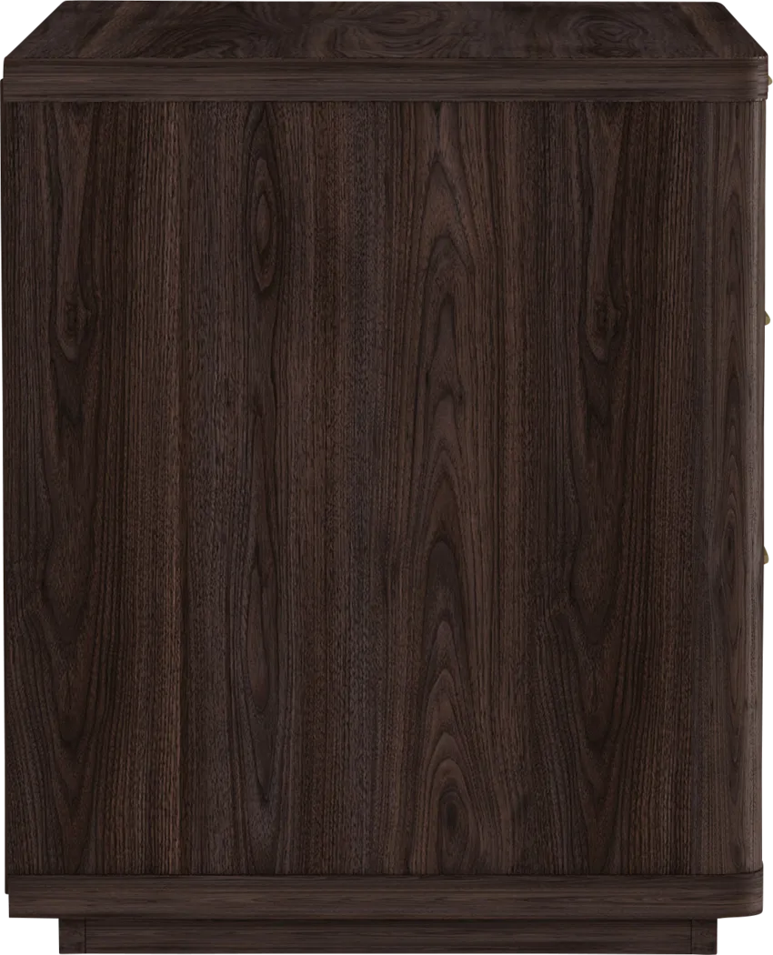 Golddale II Dark Brown Nightstand - Thumbnail - Image 4