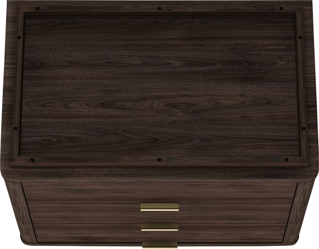 Golddale II Dark Brown Nightstand - Thumbnail - Image 6