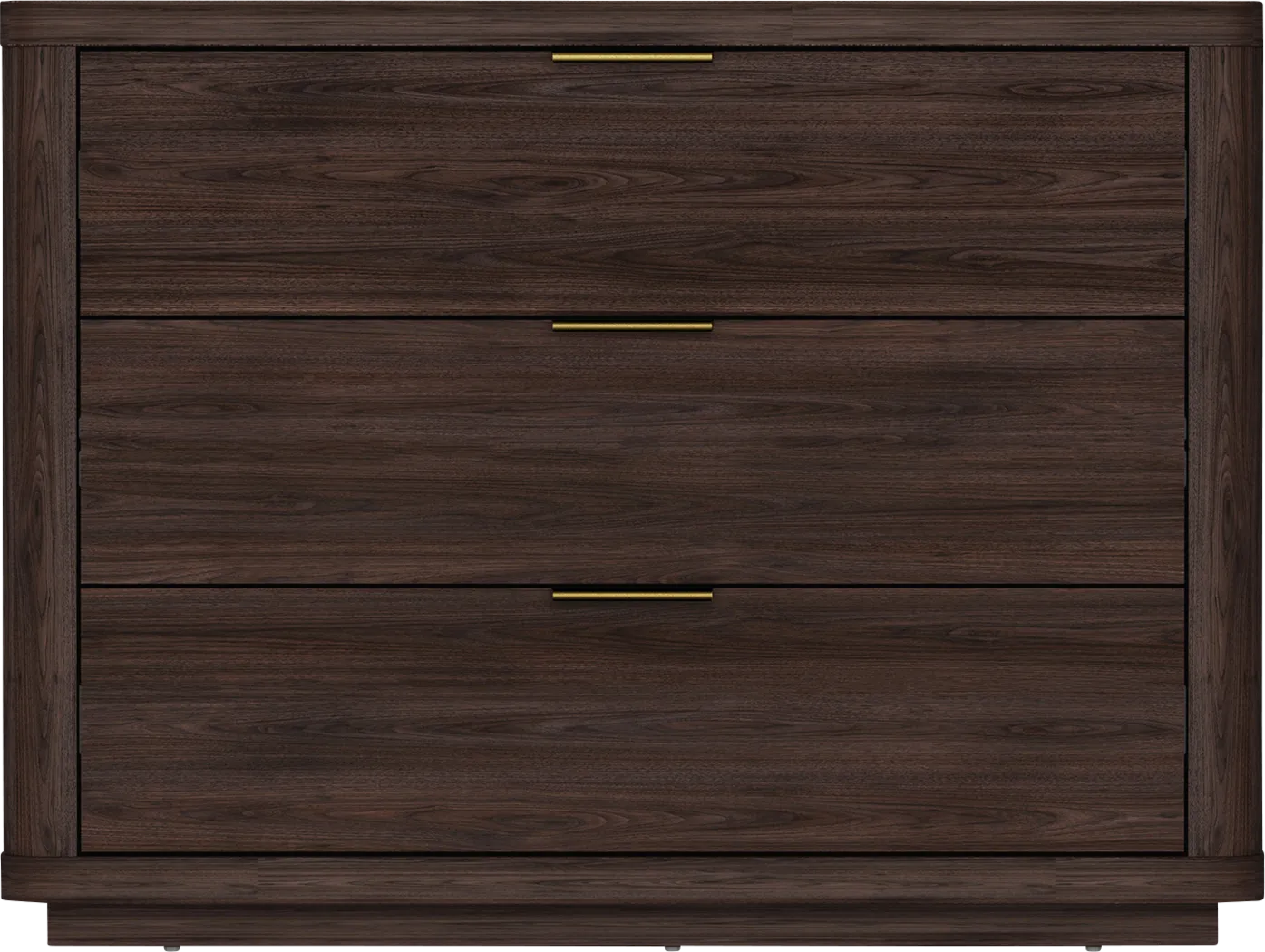 Golddale II Dark Brown Nightstand - Thumbnail - Image 1