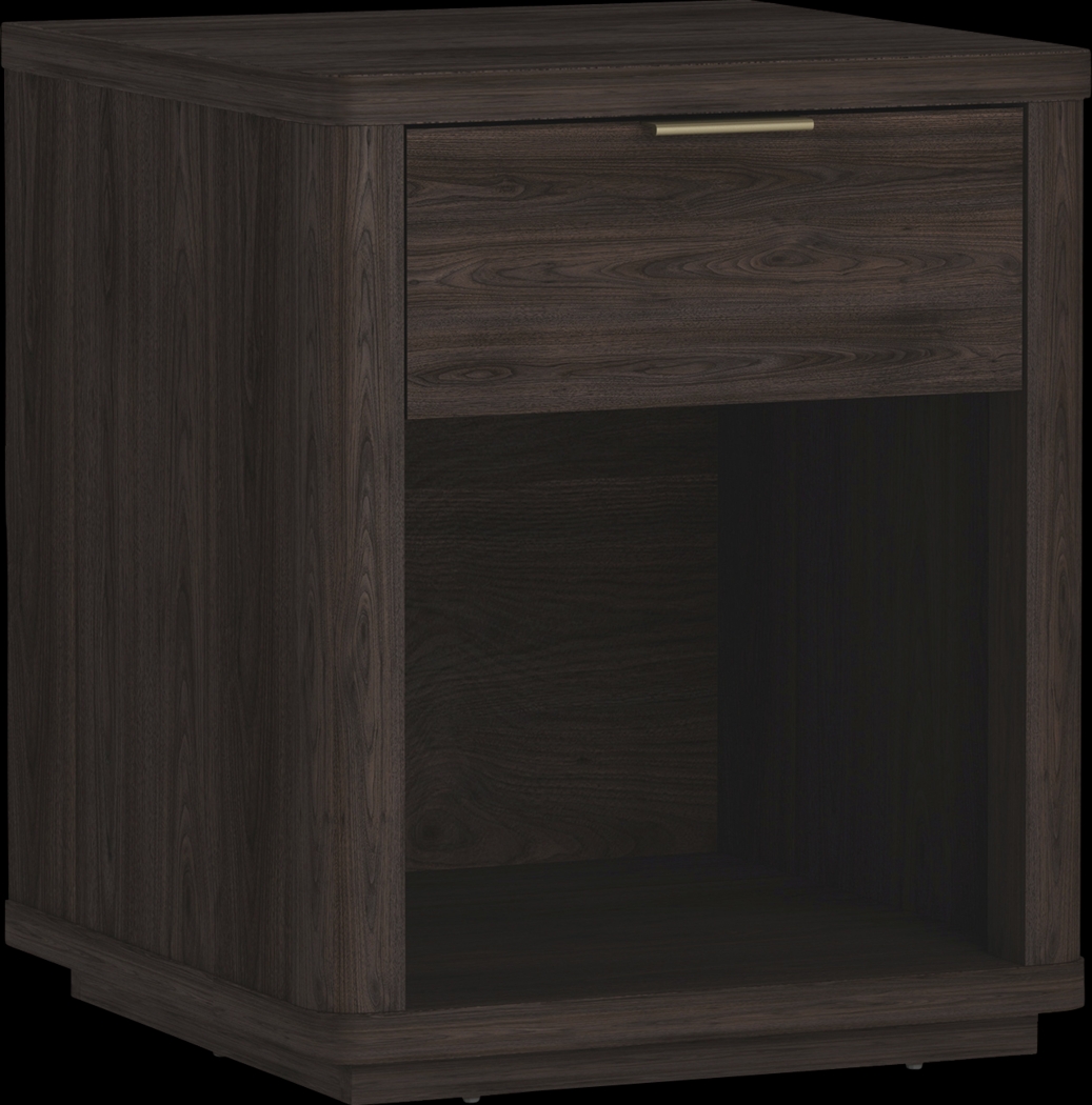 Golddale III Dark Brown Nightstand - Thumbnail - Image 3