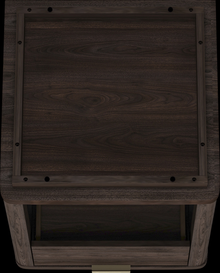 Golddale III Dark Brown Nightstand - Thumbnail - Image 5