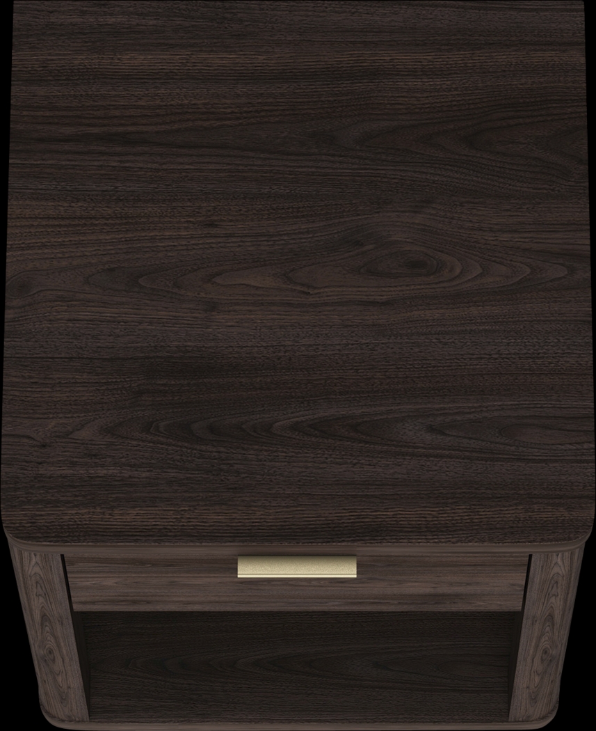 Golddale III Dark Brown Nightstand - Thumbnail - Image 8