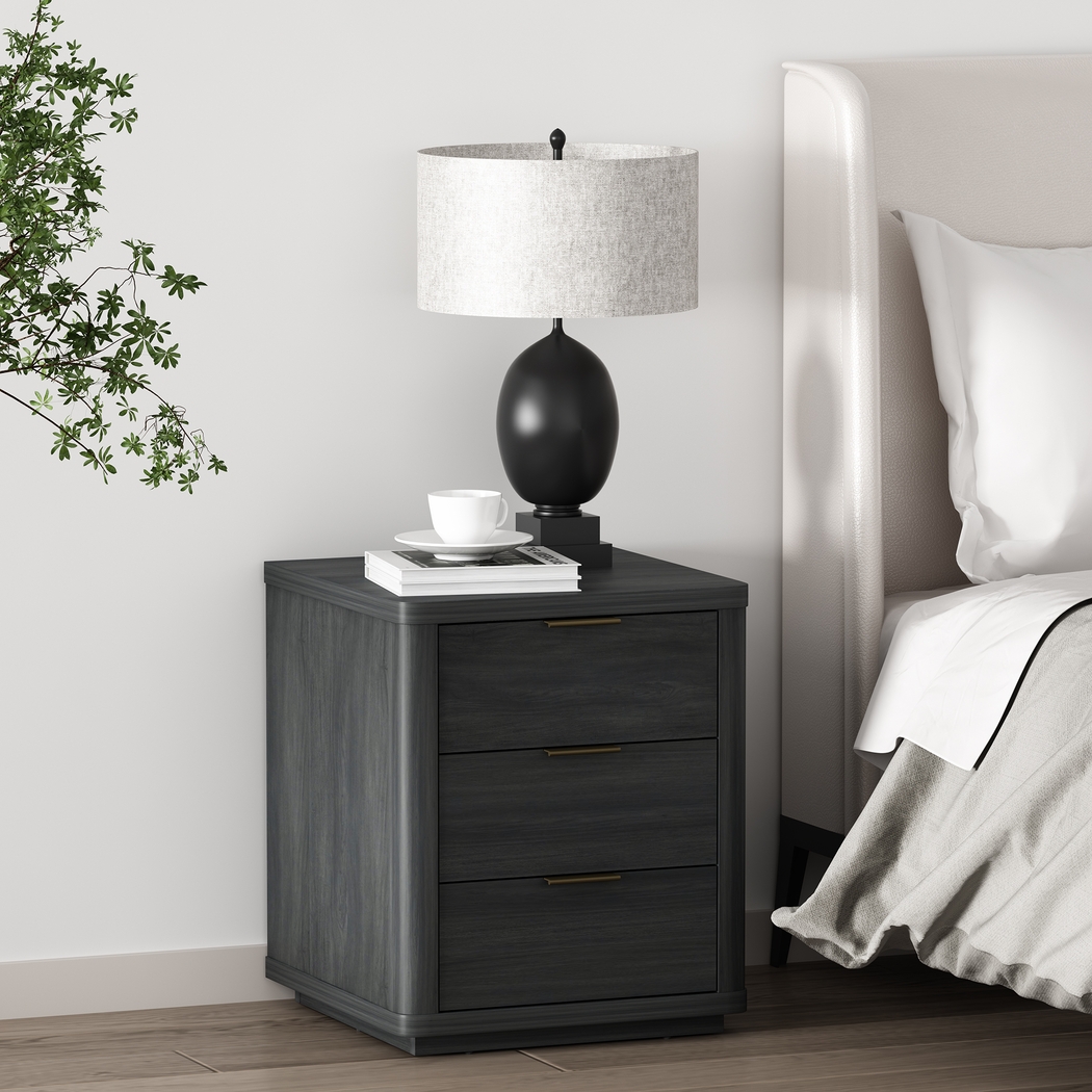 Golddale IV Charcoal Gray Nightstand - Thumbnail - Image 2