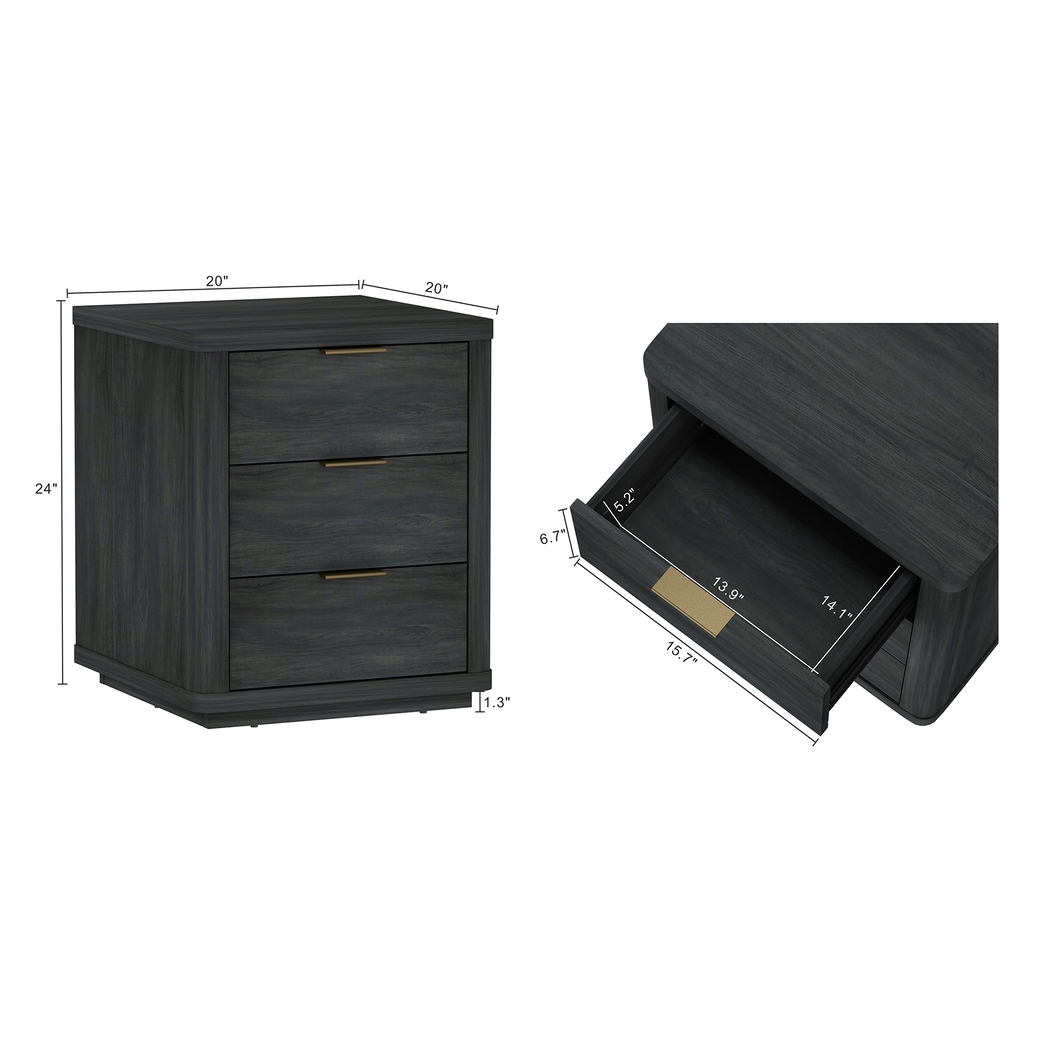 Golddale IV Charcoal Gray Nightstand - Thumbnail - Image 9