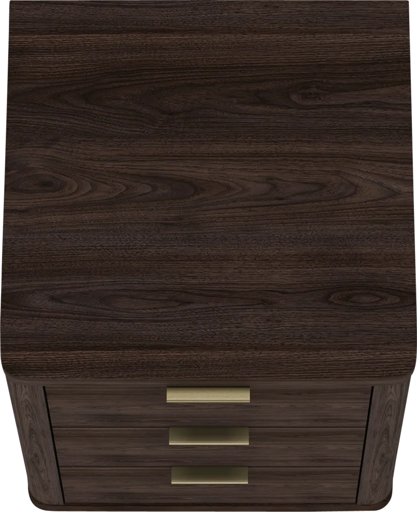 Golddale IV Dark Brown Nightstand - Thumbnail - Image 3